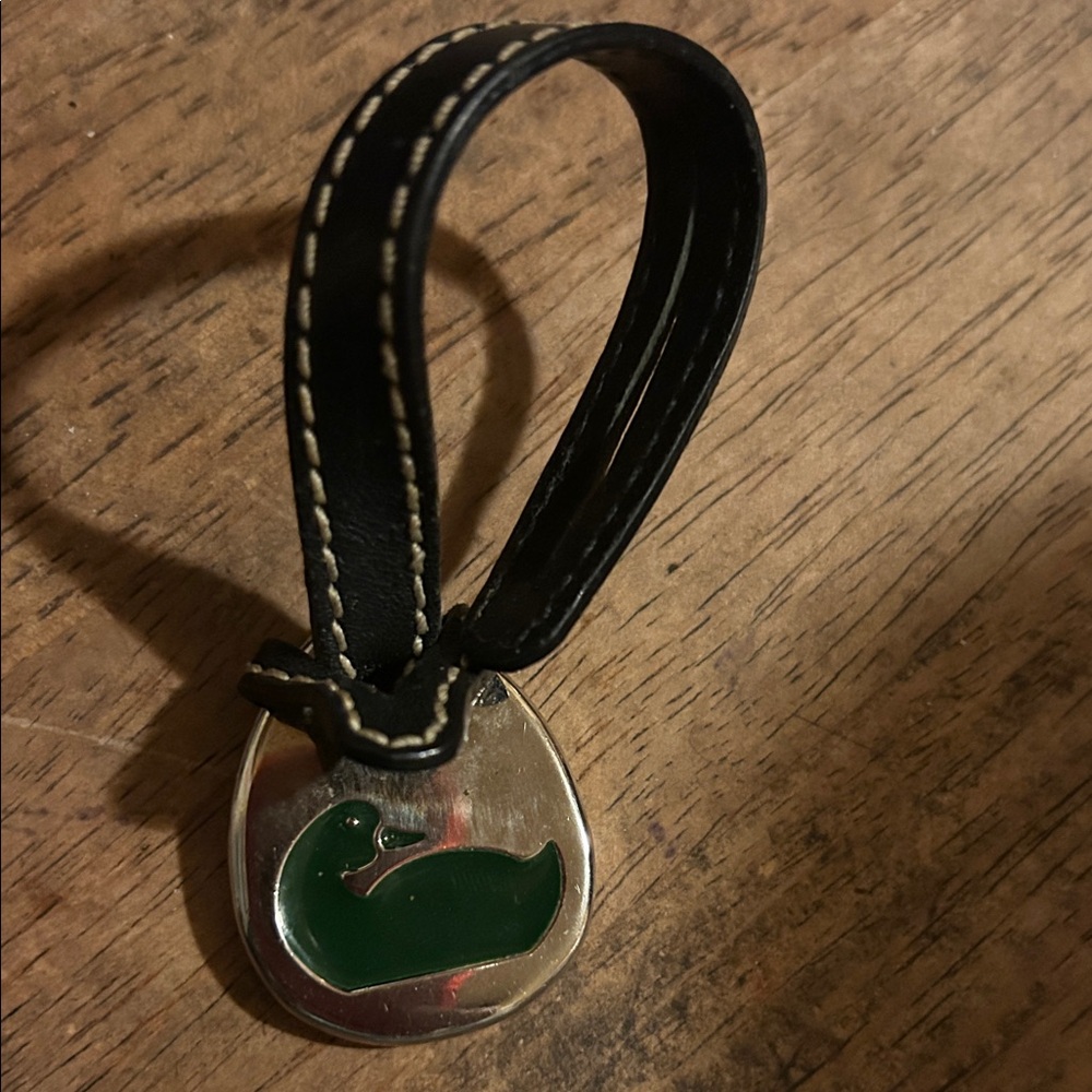 Dooney & Bourke Silver and Black Keychain